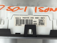 2011-2014 Hyundai Sonata Instrument Cluster Speedometer Gauges P/N:TN257470-0752 Fits Fits 2011 2012 2013 2014 OEM Used Auto