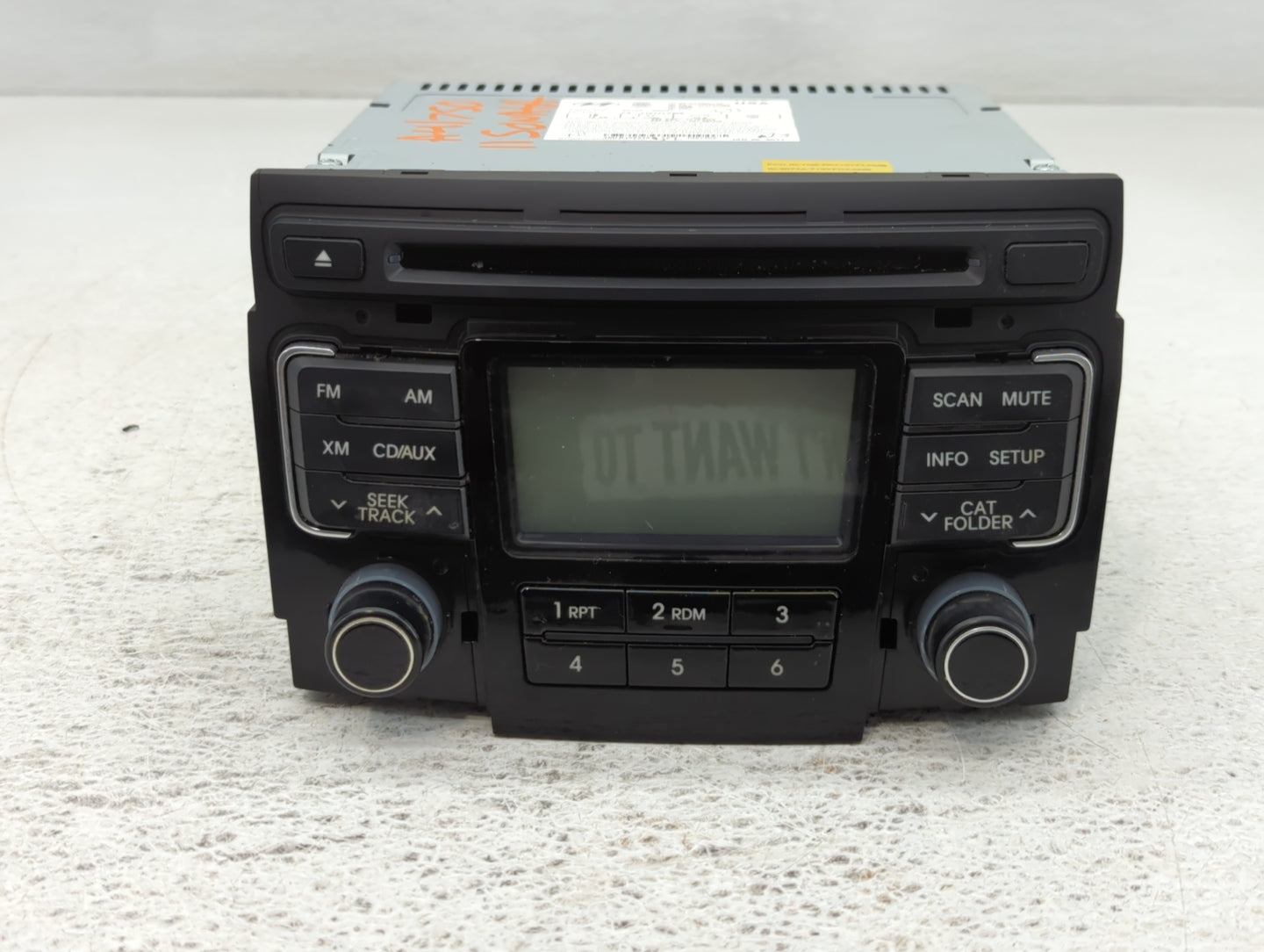 2011-2011 Hyundai Sonata Am Fm Cd Player Radio Receiver - Oemusedautoparts1.com
