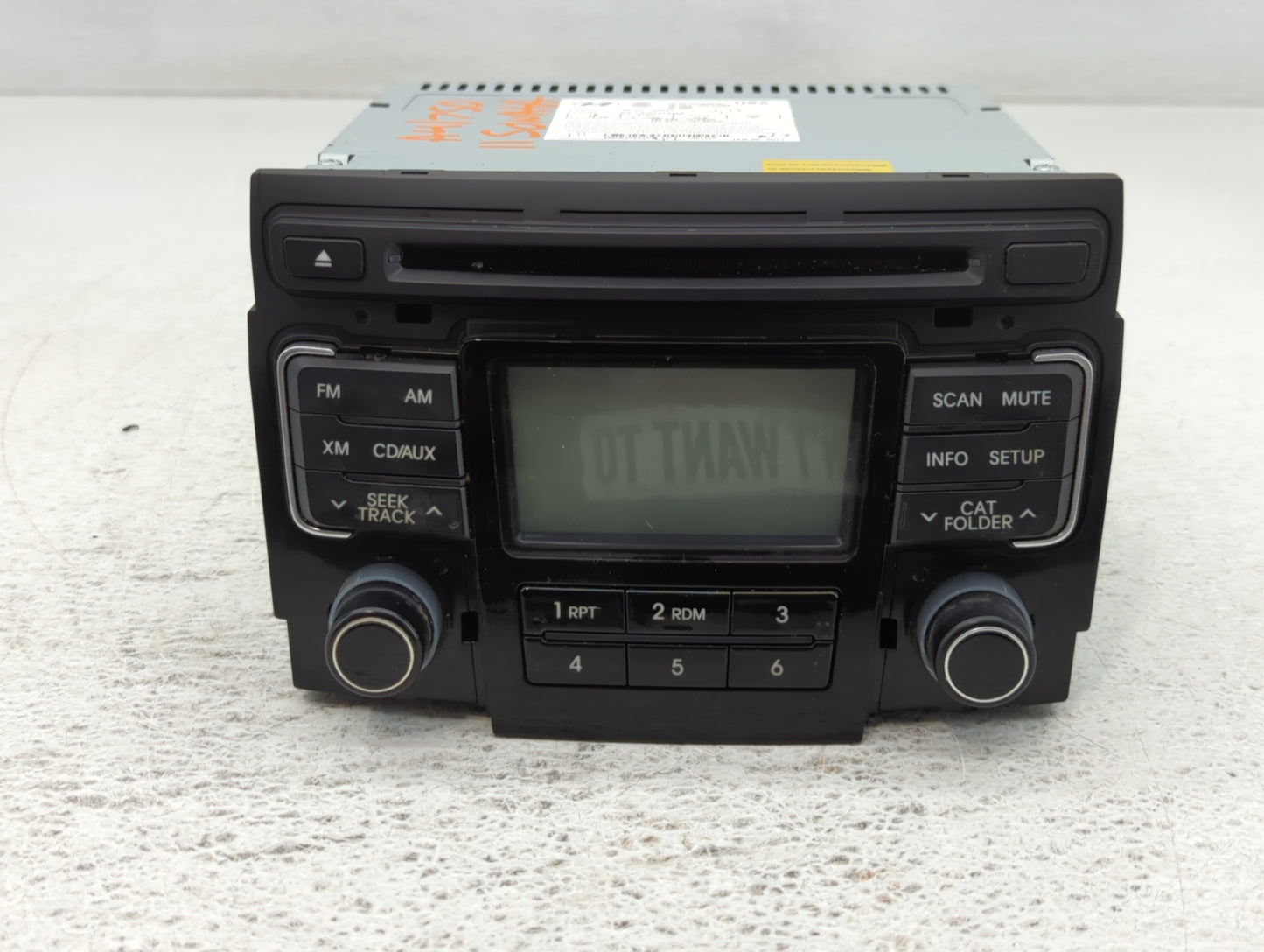 2011-2011 Hyundai Sonata Am Fm Cd Player Radio Receiver - Oemusedautoparts1.com