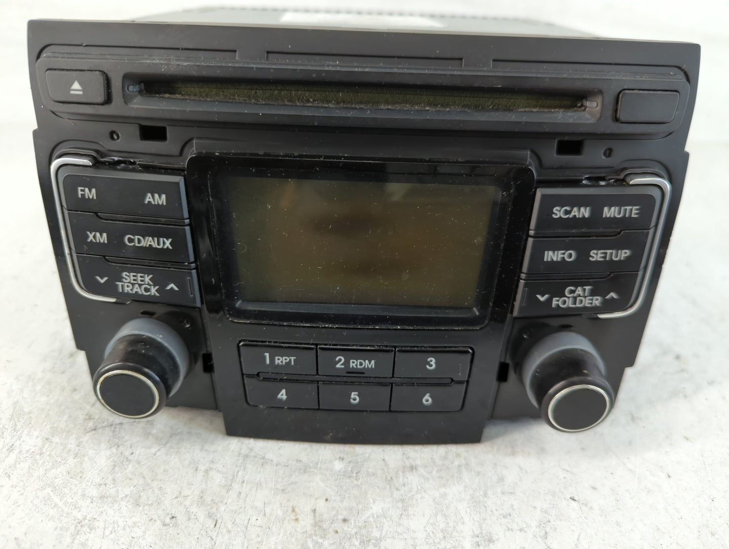2011 Hyundai Sonata Radio AM FM Cd Player Receiver Replacement P/N:96180-3Q000 Fits OEM Used Auto Parts - Oemusedautoparts1.