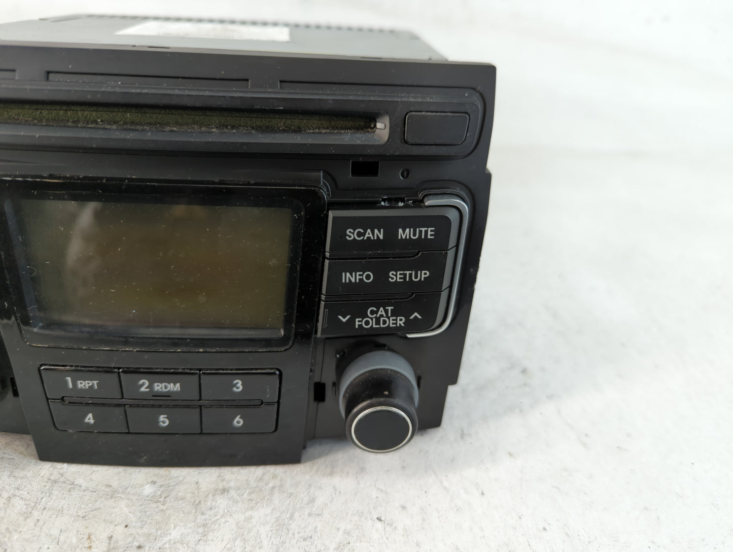 2011 Hyundai Sonata Radio AM FM Cd Player Receiver Replacement P/N:96180-3Q000 Fits OEM Used Auto Parts - Oemusedautoparts1.