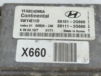 2011 Hyundai Sonata PCM Engine Control Computer ECU ECM PCU OEM P/N:39101-2G660 39111-2G660 Fits OEM Used Auto Parts - Oemus