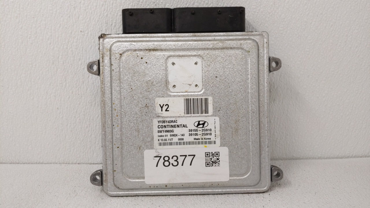 2011-2015 Hyundai Sonata PCM Engine Control Computer ECU ECM PCU OEM P/N:39155-2G911 39155-2G915 Fits OEM Used Auto Parts - 