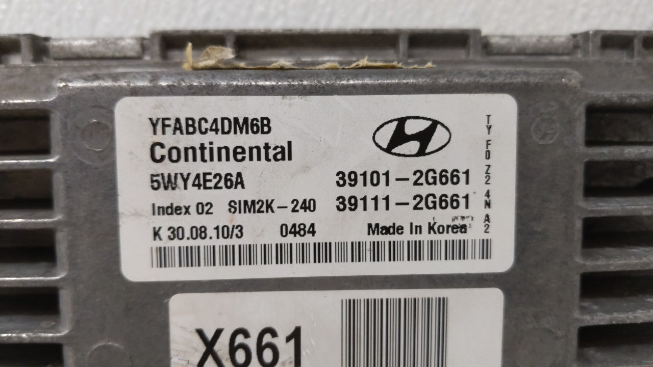 2011-2014 Hyundai Sonata PCM Engine Control Computer ECU ECM PCU OEM P/N:39101-2G661 39111-2G661 Fits Fits 2011 2012 2013 20