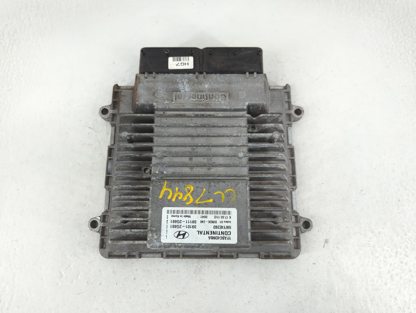 2011-2014 Hyundai Sonata PCM Engine Control Computer ECU ECM PCU OEM P/N:39101-2G661 Fits Fits 2011 2012 2013 2014 OEM Used 