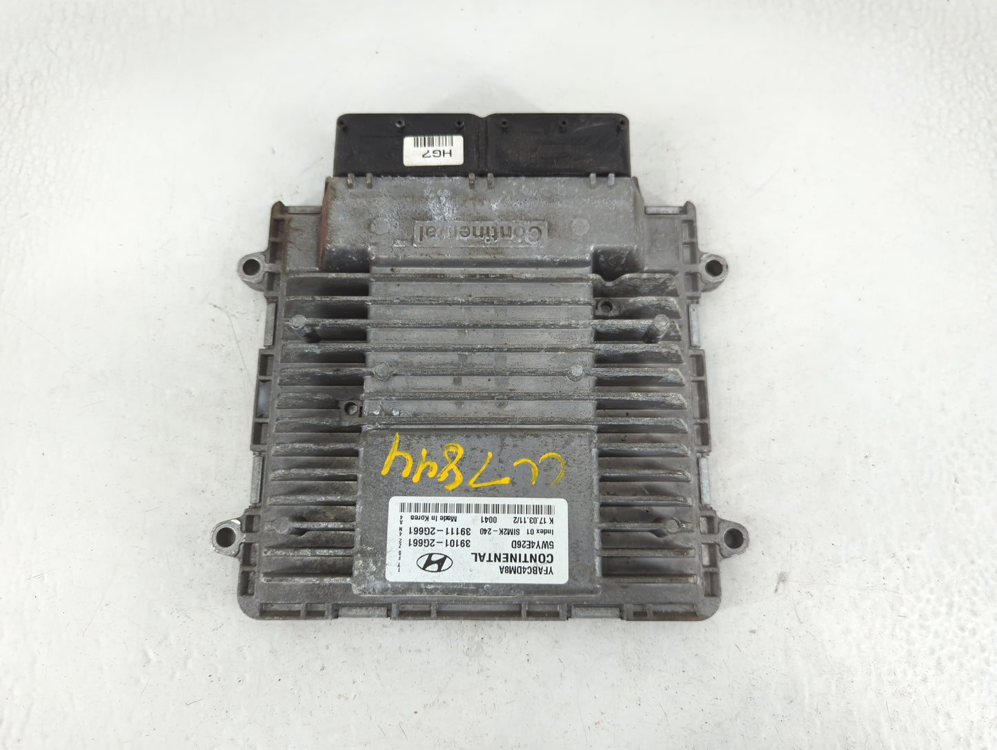 2011-2014 Hyundai Sonata PCM Engine Control Computer ECU ECM PCU OEM P/N:39101-2G661 Fits Fits 2011 2012 2013 2014 OEM Used 
