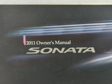 2011 Hyundai Sonata Owners Manual Book Guide P/N:A3SO-EU03A OEM Used Auto Parts