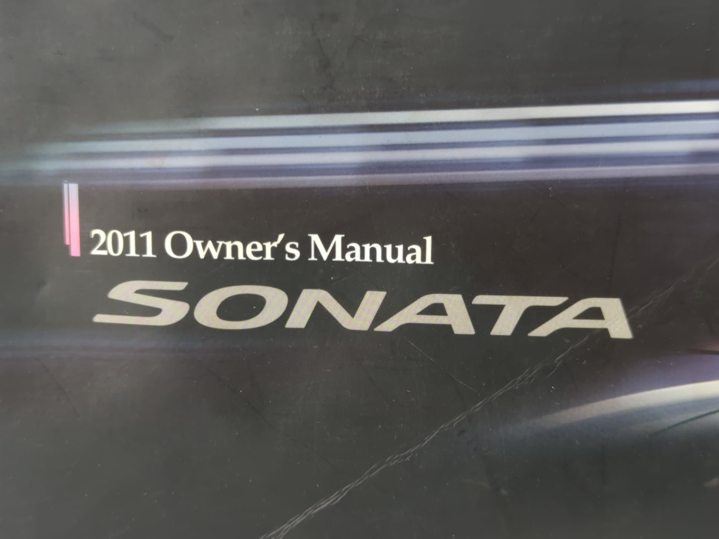 2011 Hyundai Sonata Owners Manual Book Guide P/N:A3SO-EU08G OEM Used Auto Parts - Oemusedautoparts1.com