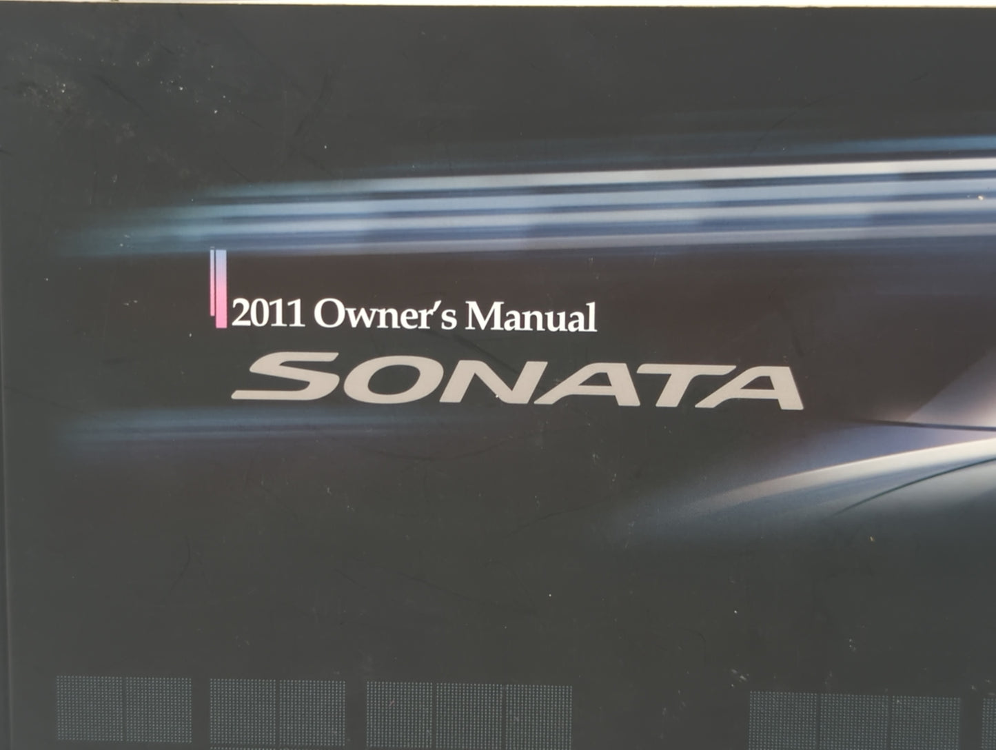 2011 Hyundai Sonata Owners Manual Book Guide P/N:A3SO-EU05E OEM Used Auto Parts - Oemusedautoparts1.com