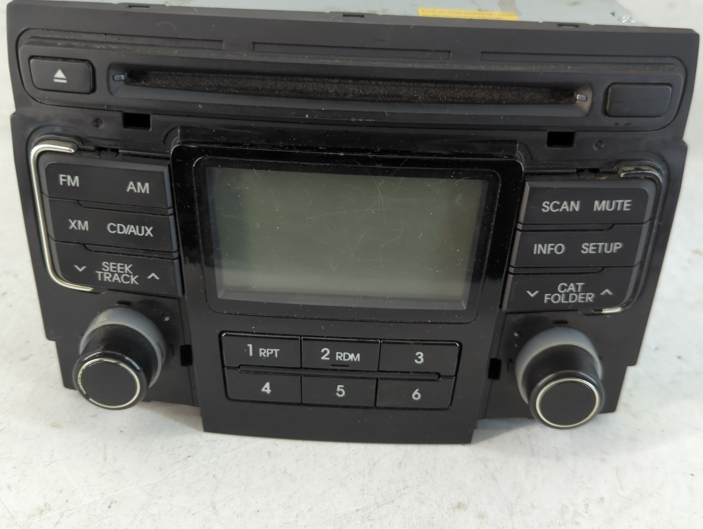 2011 Hyundai Sonata Radio AM FM Cd Player Receiver Replacement P/N:96180-3Q001 Fits OEM Used Auto Parts - Oemusedautoparts1.