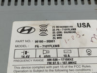 2011 Hyundai Sonata Radio AM FM Cd Player Receiver Replacement P/N:96180-3Q001 Fits OEM Used Auto Parts - Oemusedautoparts1.