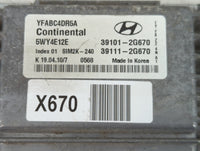2011 Hyundai Sonata PCM Engine Control Computer ECU ECM PCU OEM Fits OEM Used Auto Parts - Oemusedautoparts1.com