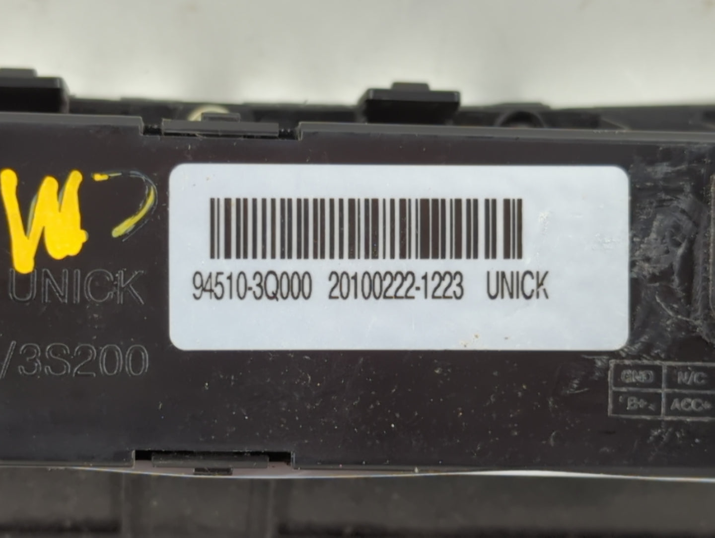 2011 Hyundai Sonata Climate Control Module Temperature AC/Heater Replacement P/N:20100222-1223 94510-3Q000 Fits OEM Used Aut
