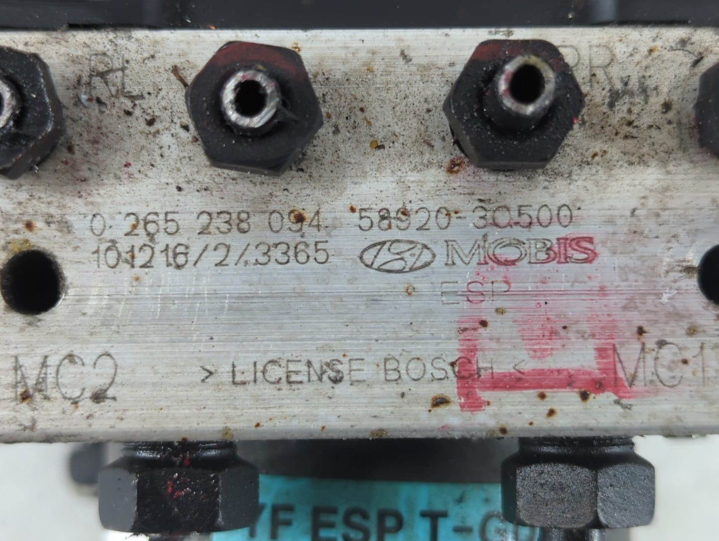 2011-2013 Hyundai Sonata ABS Pump Control Module Replacement P/N:58920-3Q500 Fits Fits 2011 2012 2013 OEM Used Auto Parts - 