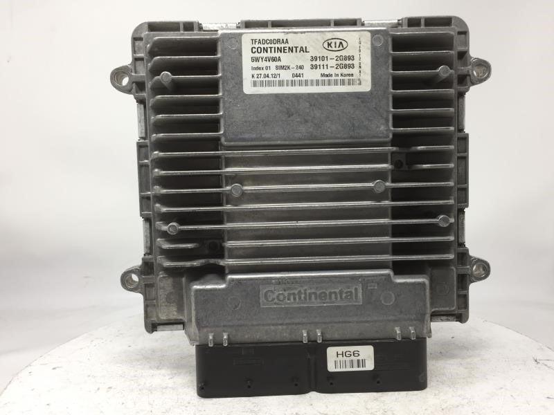 2011 Hyundai Sonata PCM Engine Control Computer ECU ECM PCU OEM P/N:39111-2G893 2.4L AT Fits OEM Used Auto Parts - Oemusedau