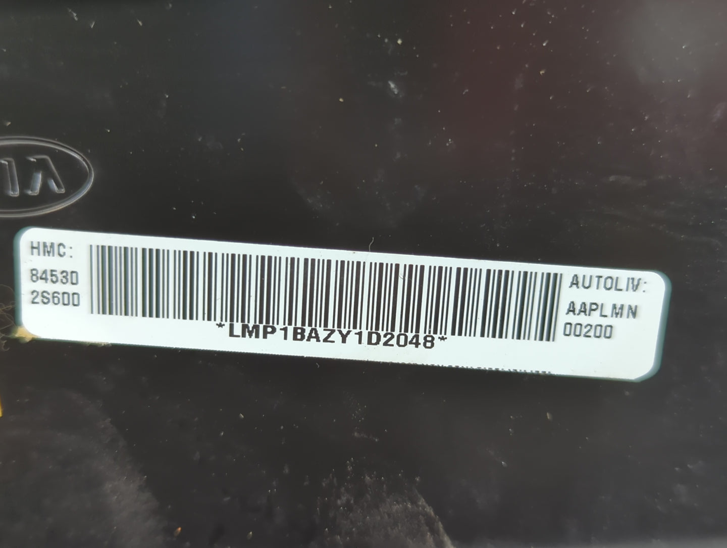2011 Hyundai Tucson Air Bag Passenger Right Dashboard OEM P/N:84530 2S600 Fits OEM Used Auto Parts - Oemusedautoparts1.com