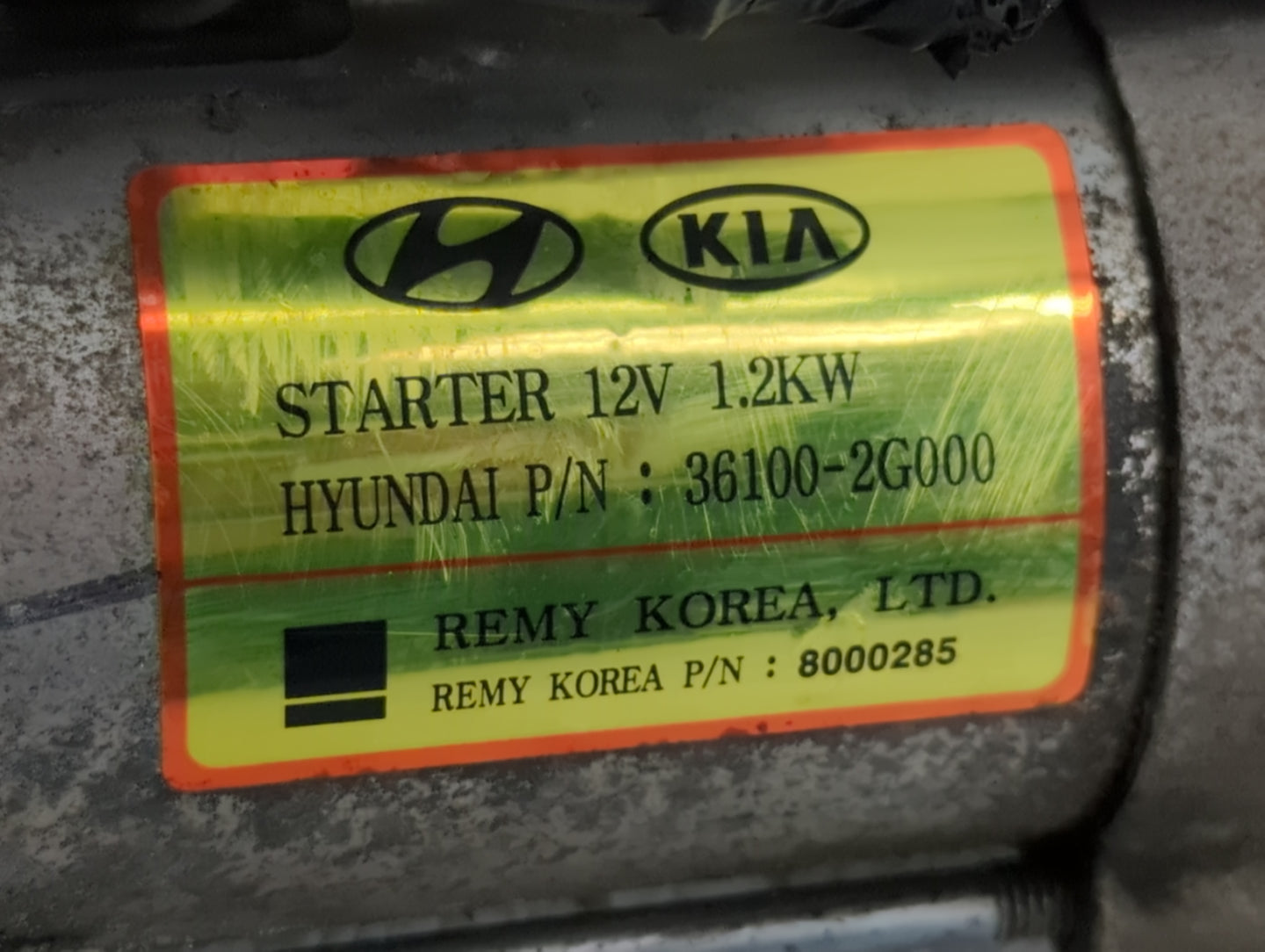 2010-2015 Hyundai Tucson Car Starter Motor Solenoid OEM P/N:36100-2G000 Fits Fits 2008 2009 2010 2011 2012 2013 2014 2015 20