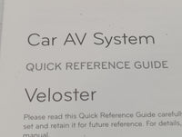 2011 Hyundai Veloster Owners Manual Book Guide OEM Used Auto Parts - Oemusedautoparts1.com