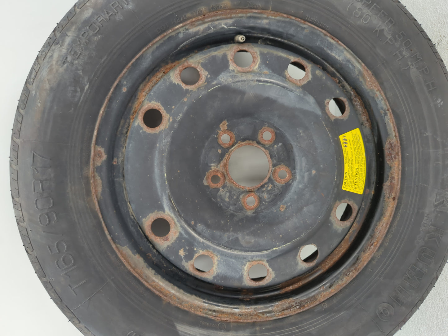2007-2012 Hyundai Veracruz Spare Donut Tire Wheel Rim Oem - Oemusedautoparts1.com