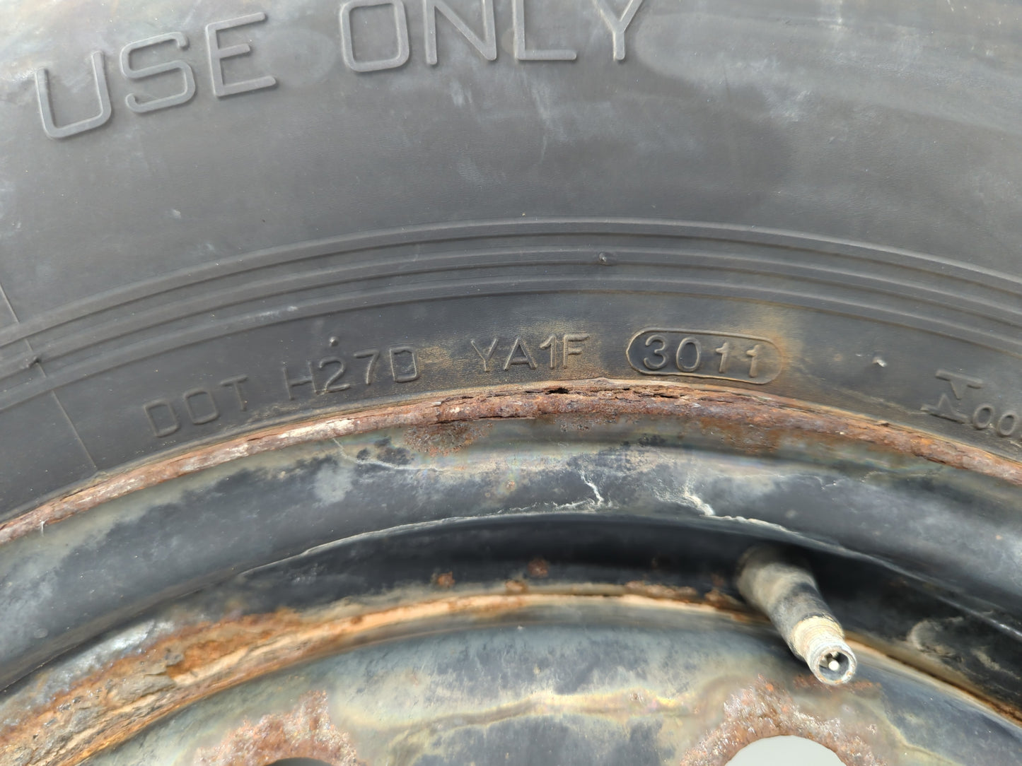 2007-2012 Hyundai Veracruz Spare Donut Tire Wheel Rim Oem - Oemusedautoparts1.com