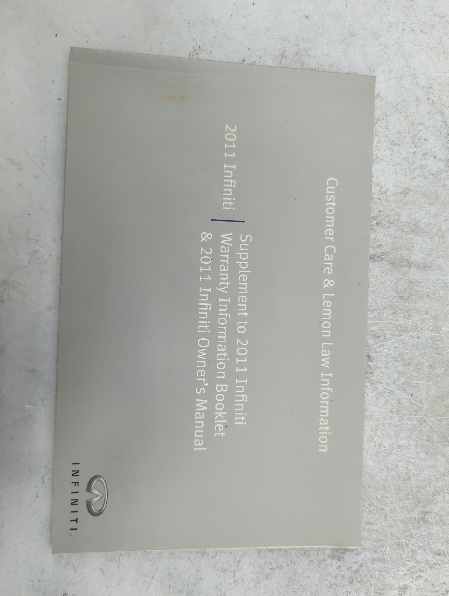 2011 Infiniti G37 Owners Manual Book Guide P/N:N11E-08TJU1 MB1E-1ALLU0, T00NA-1BU3D OEM Used Auto Parts - Oemusedautoparts1.