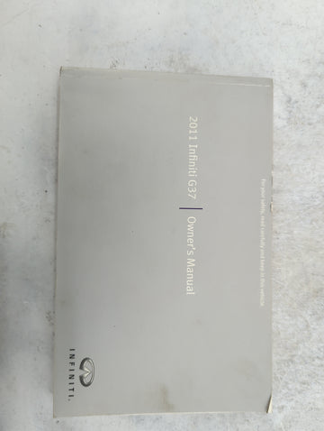 2011 Infiniti G37 Owners Manual Book Guide P/N:OM1E0V36U0 OEM Used Auto Parts