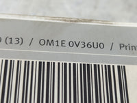 2011 Infiniti G37 Owners Manual Book Guide P/N:OM1E0V36U0 OEM Used Auto Parts - Oemusedautoparts1.com