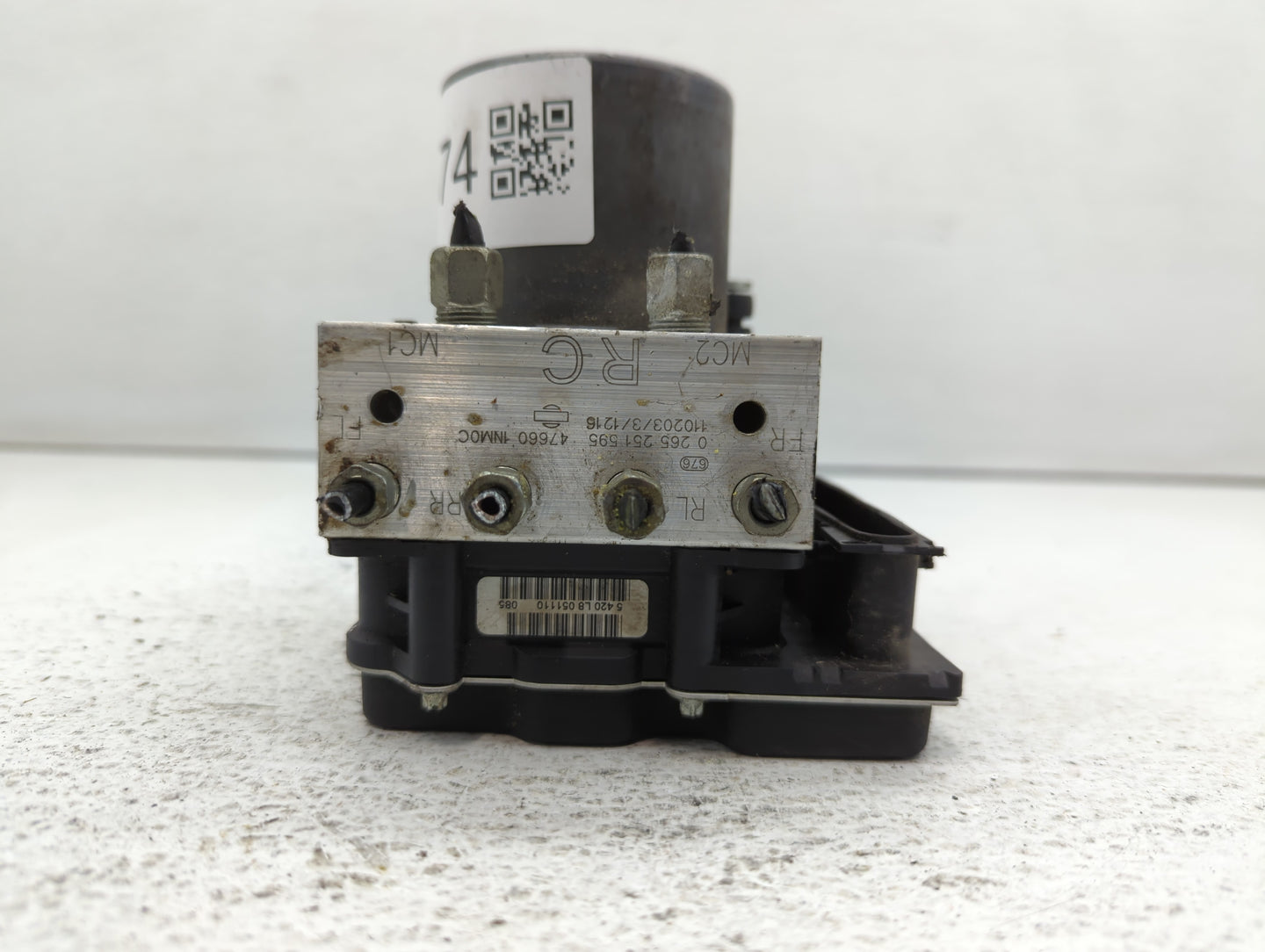 2011-2013 Infiniti G37 ABS Pump Control Module Replacement P/N:47660 1NM0C Fits Fits 2011 2012 2013 2015 OEM Used Auto Parts