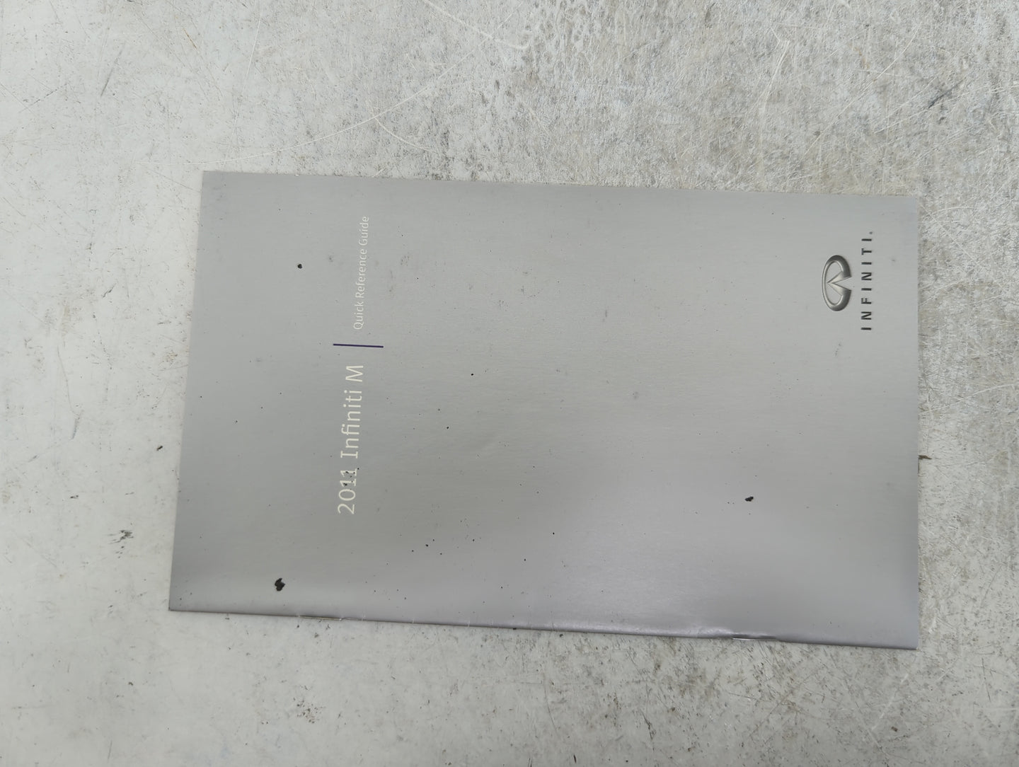 2011 Infiniti M37 Owners Manual Book Guide P/N:QR1E0Y51U0 OEM Used Auto Parts - Oemusedautoparts1.com