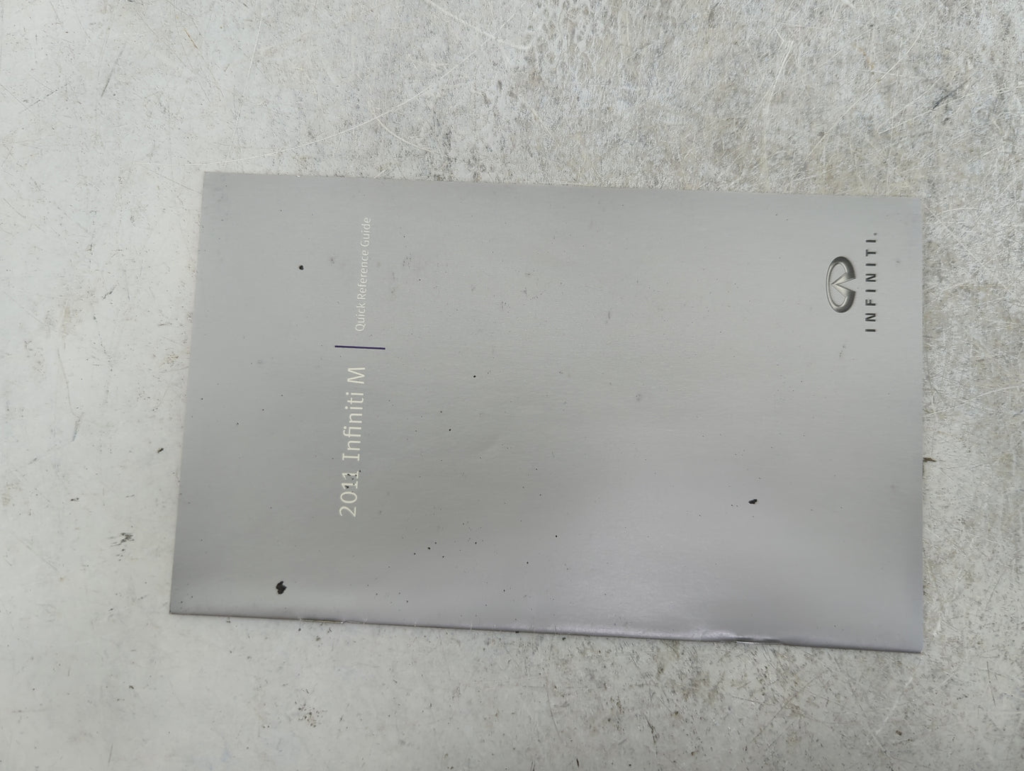 2011 Infiniti M37 Owners Manual Book Guide P/N:QR1E0Y51U0 OEM Used Auto Parts - Oemusedautoparts1.com