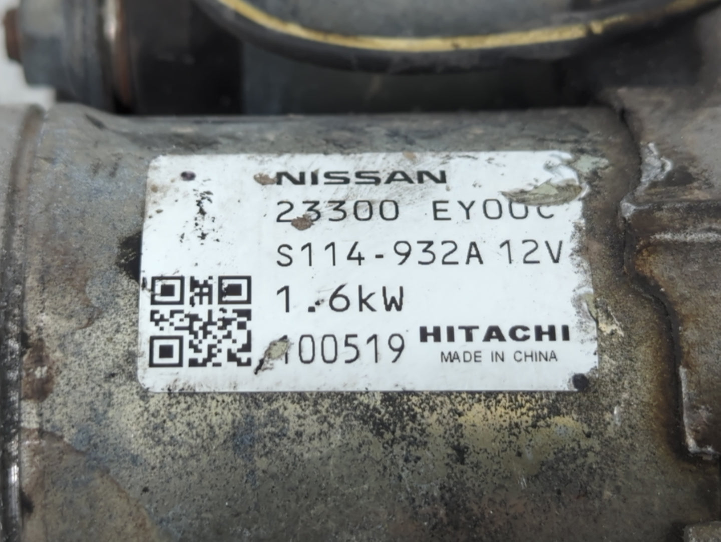 2011-2013 Infiniti M37 Car Starter Motor Solenoid OEM P/N:S114-932A 23300 EY000 Fits OEM Used Auto Parts - Oemusedautoparts1