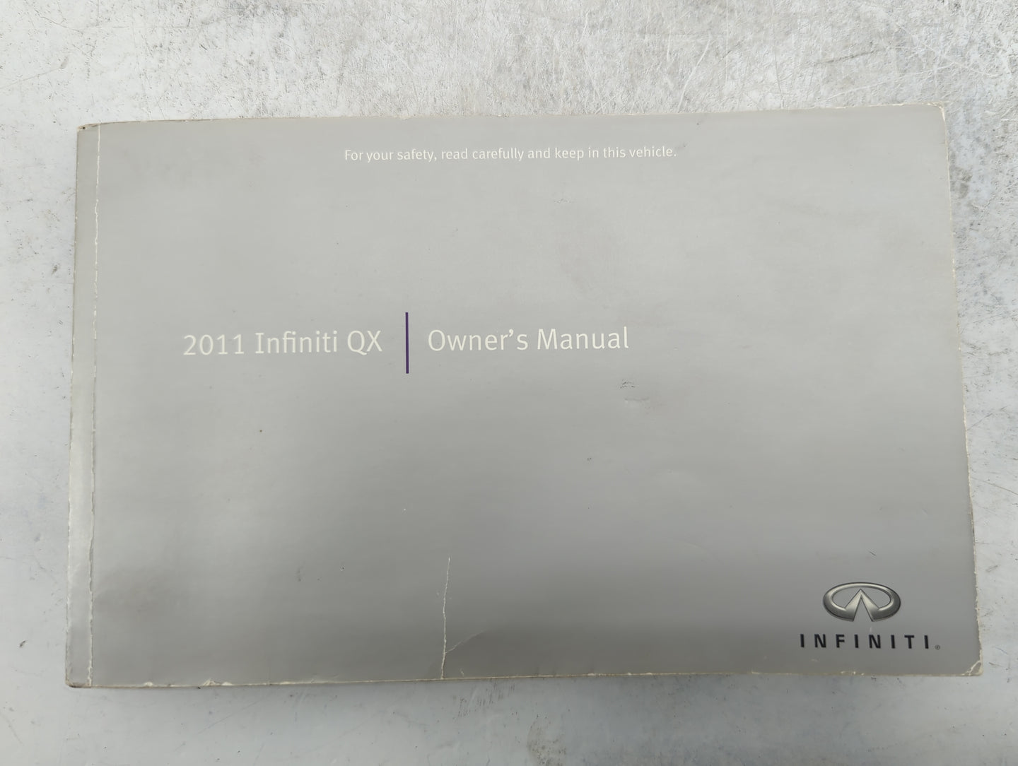 2011 Infiniti Qx56 Owners Manual Book Guide P/N:OM1E 0Z62U1 OEM Used Auto Parts - Oemusedautoparts1.com