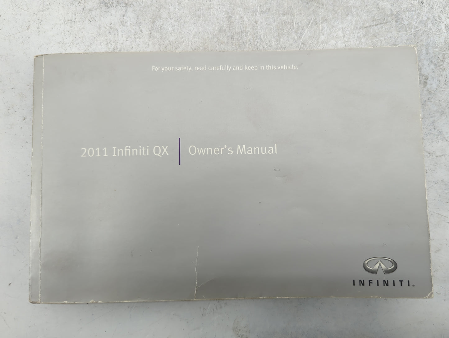 2011 Infiniti Qx56 Owners Manual Book Guide P/N:OM1E 0Z62U1 OEM Used Auto Parts - Oemusedautoparts1.com