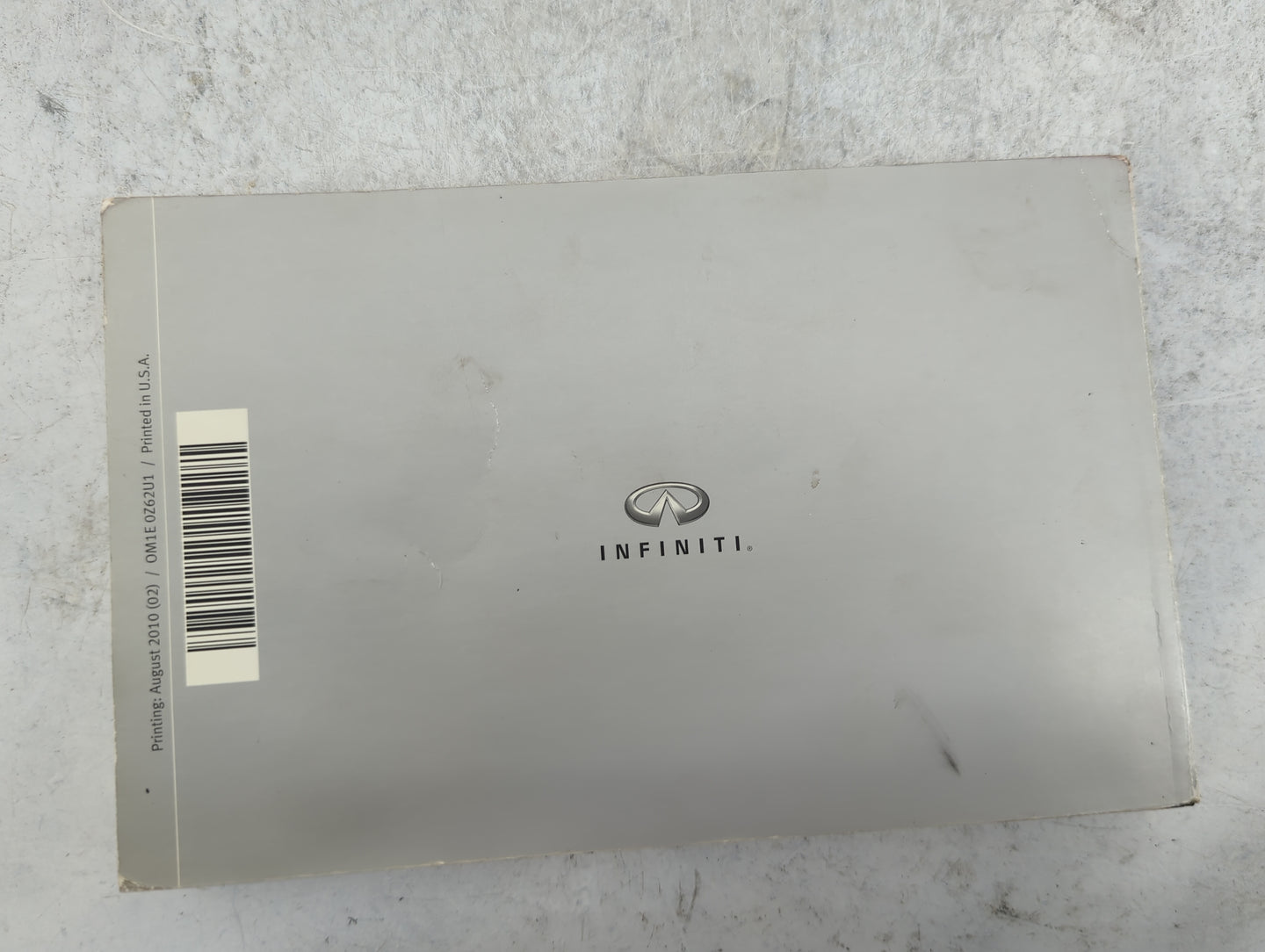 2011 Infiniti Qx56 Owners Manual Book Guide P/N:OM1E 0Z62U1 OEM Used Auto Parts - Oemusedautoparts1.com