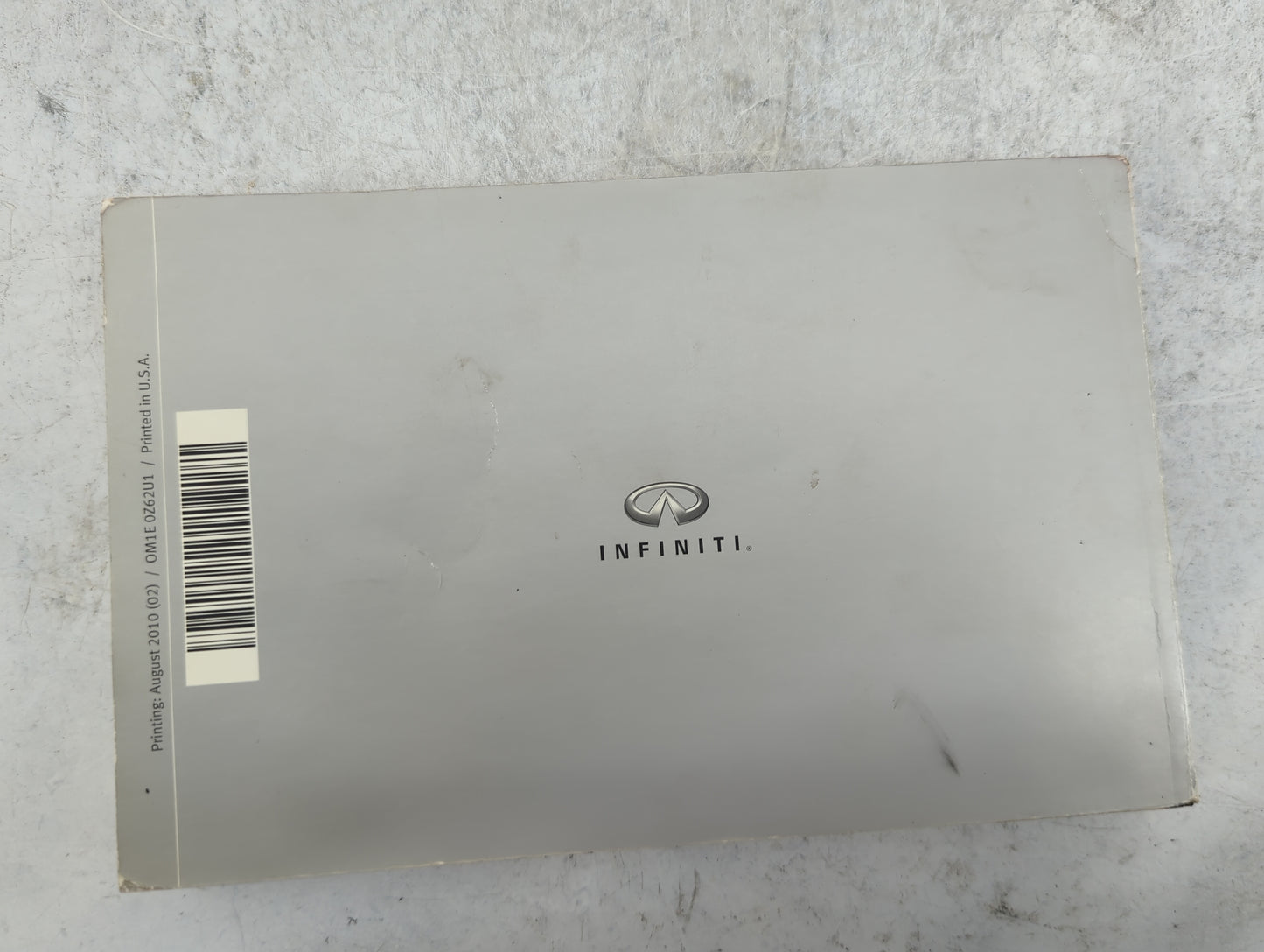 2011 Infiniti Qx56 Owners Manual Book Guide P/N:OM1E 0Z62U1 OEM Used Auto Parts - Oemusedautoparts1.com