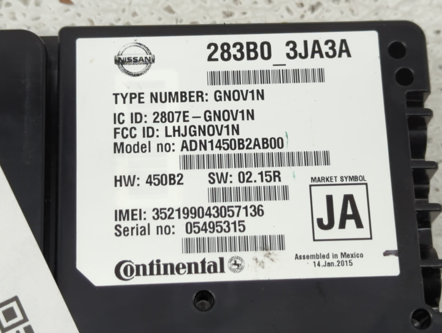 2011 Infiniti Qx60 Radio AM FM Cd Player Receiver Replacement P/N:283B0-3JA3A Fits Fits 2012 2013 2014 2015 2016 2017 OEM Us