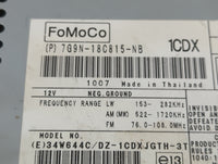 2011 Jaguar Xf Radio AM FM Cd Player Receiver Replacement P/N:7G9N-18C815-NB Fits Fits 2012 2013 2014 2015 OEM Used Auto Par