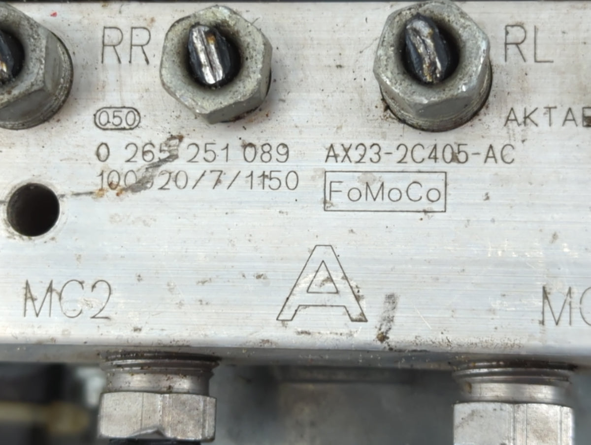 2011 Jaguar Xf Anti-Lock Brake ABS Pump Module Actuator OEM P/N:AX23-2C405-AC Fits OEM Used Auto Parts - Oemusedautoparts1.c