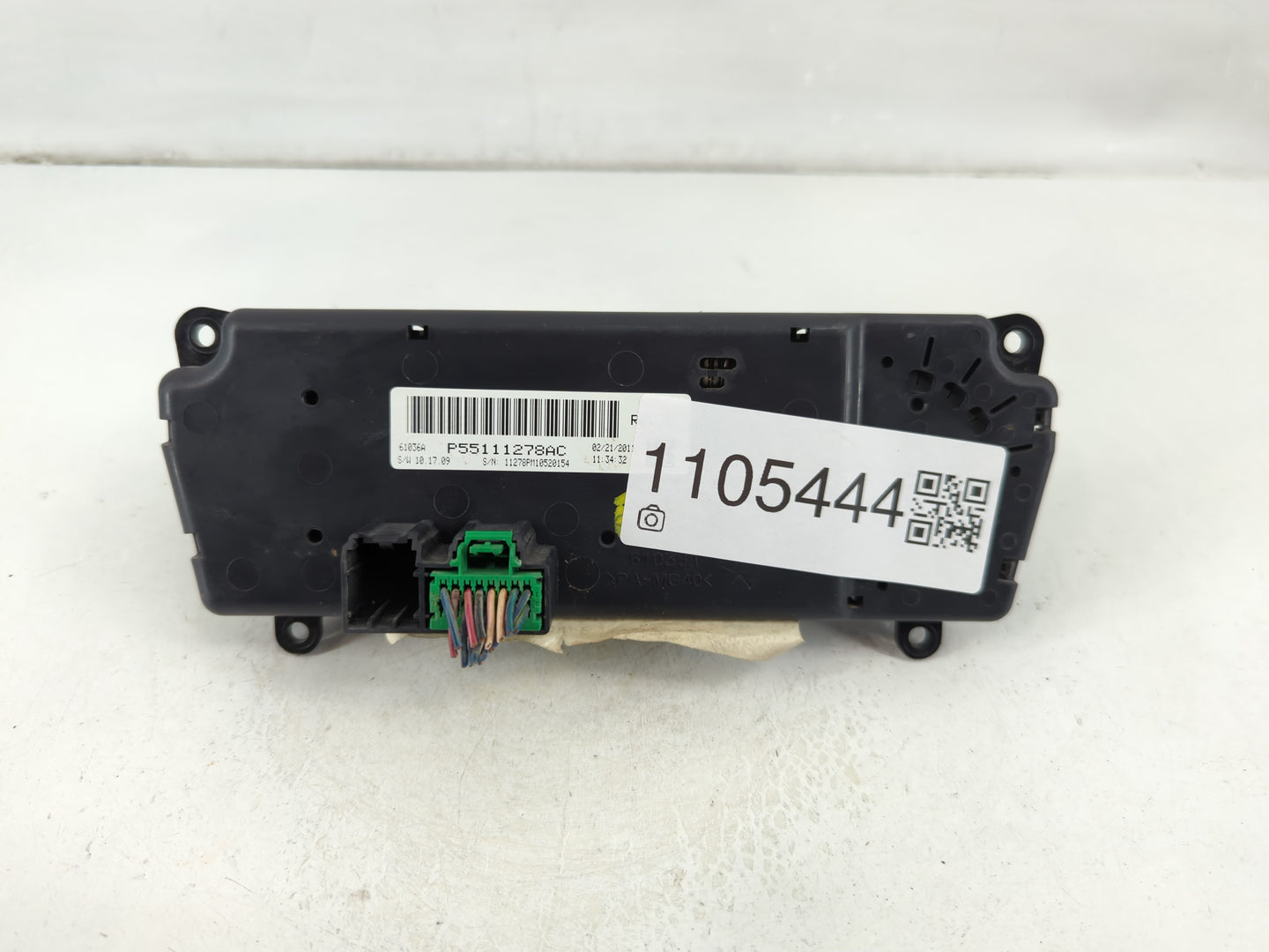 2011 Jeep Compass Climate Control Module Temperature AC/Heater Replacement P/N:P55111278AC Fits Fits 2012 2013 2014 2015 201