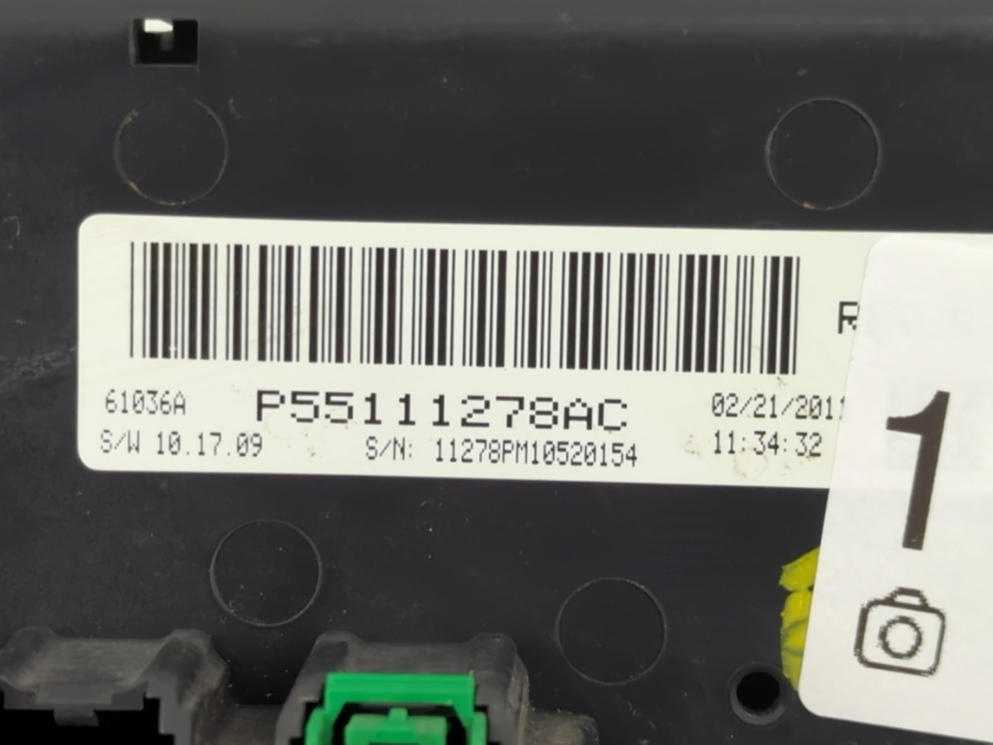 2011 Jeep Compass Climate Control Module Temperature AC/Heater Replacement P/N:P55111278AC Fits Fits 2012 2013 2014 2015 201