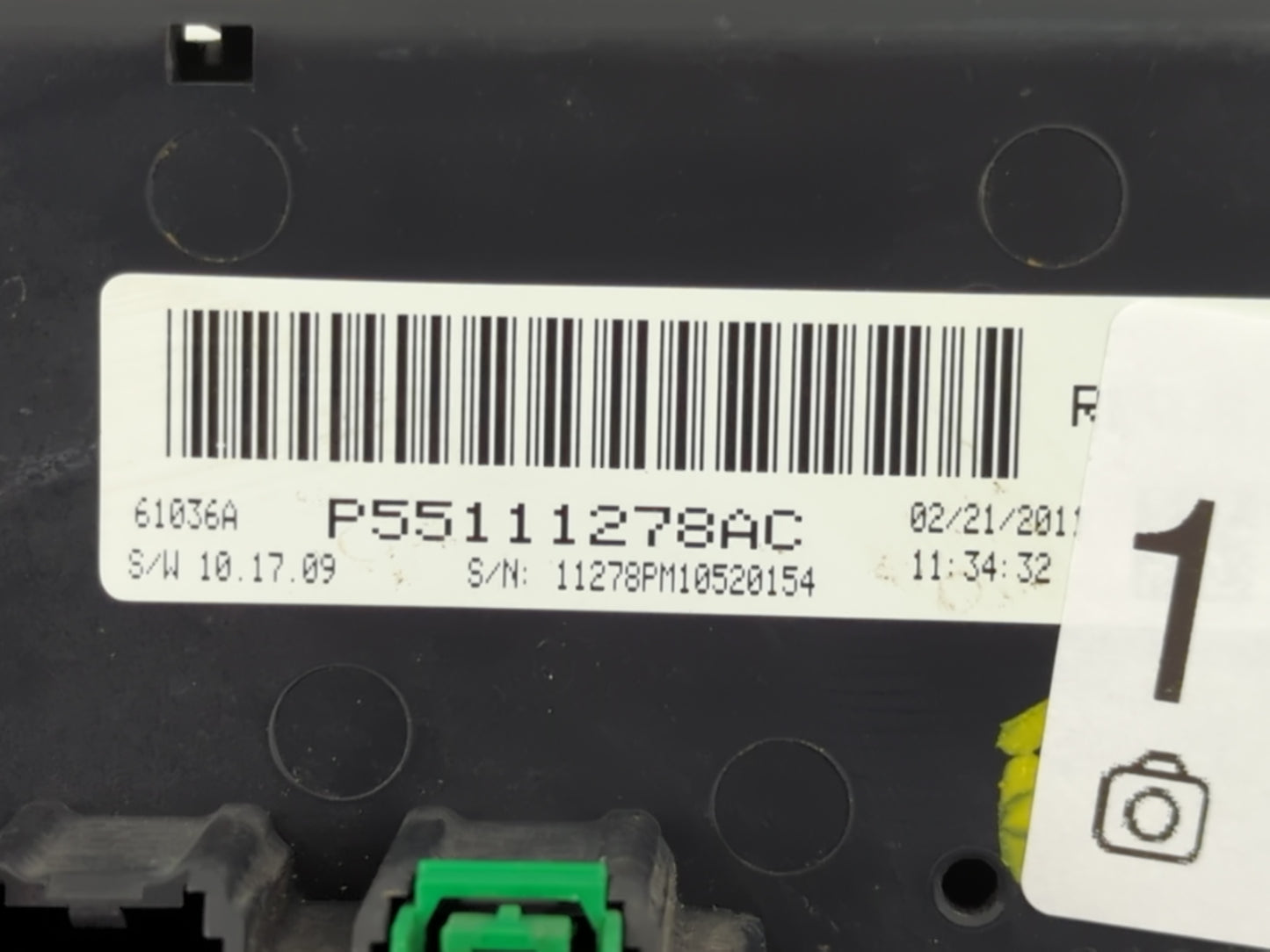 2011 Jeep Compass Climate Control Module Temperature AC/Heater Replacement P/N:P55111278AC Fits Fits 2012 2013 2014 2015 201