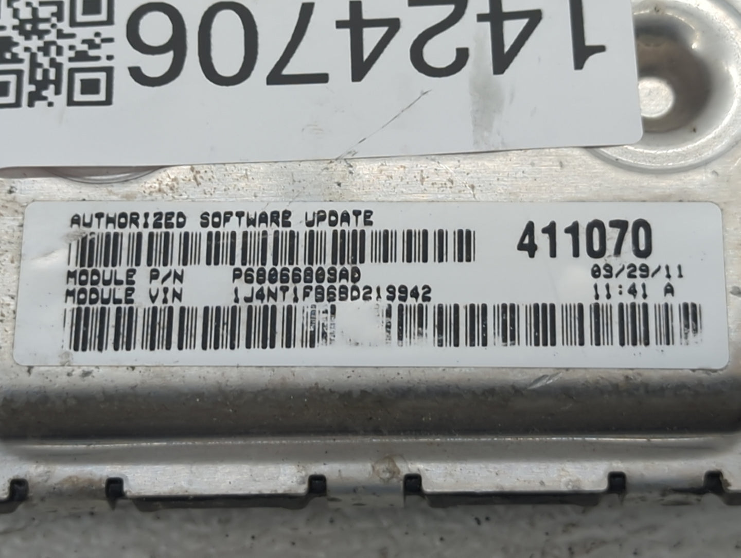 2011 Jeep Compass PCM Engine Control Computer ECU ECM PCU OEM P/N:P05150542AE P68066809AD Fits Fits 2012 OEM Used Auto Parts