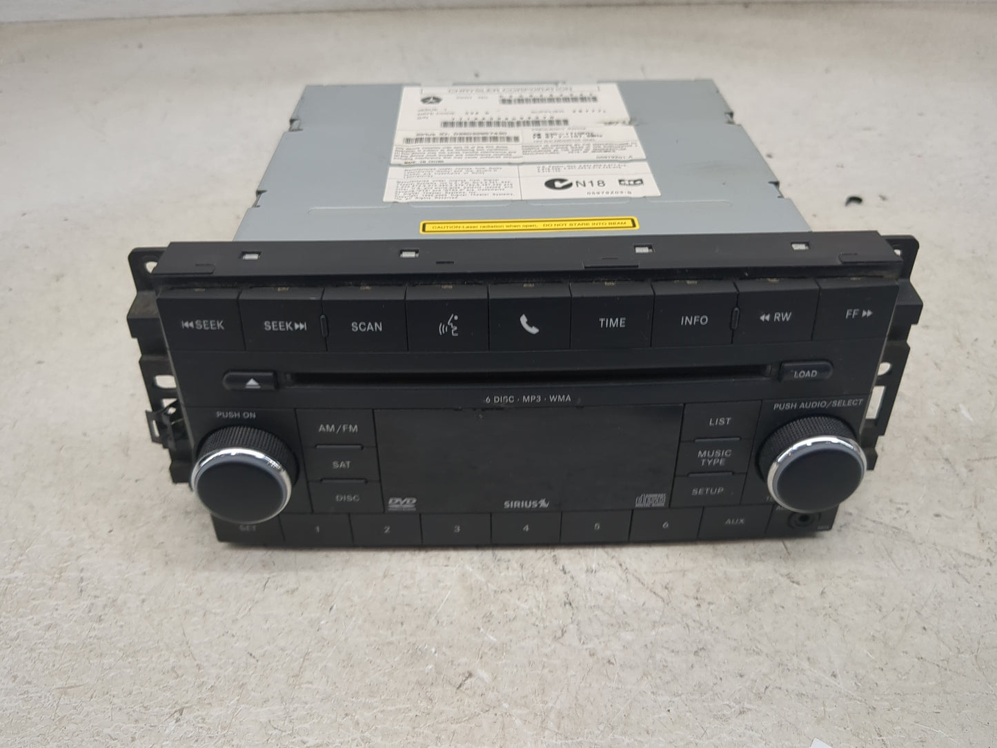 2011-2012 Jeep Compass Radio AM FM Cd Player Receiver Replacement P/N:05064949AE 05064949AF Fits Fits 2011 2012 OEM Used Aut