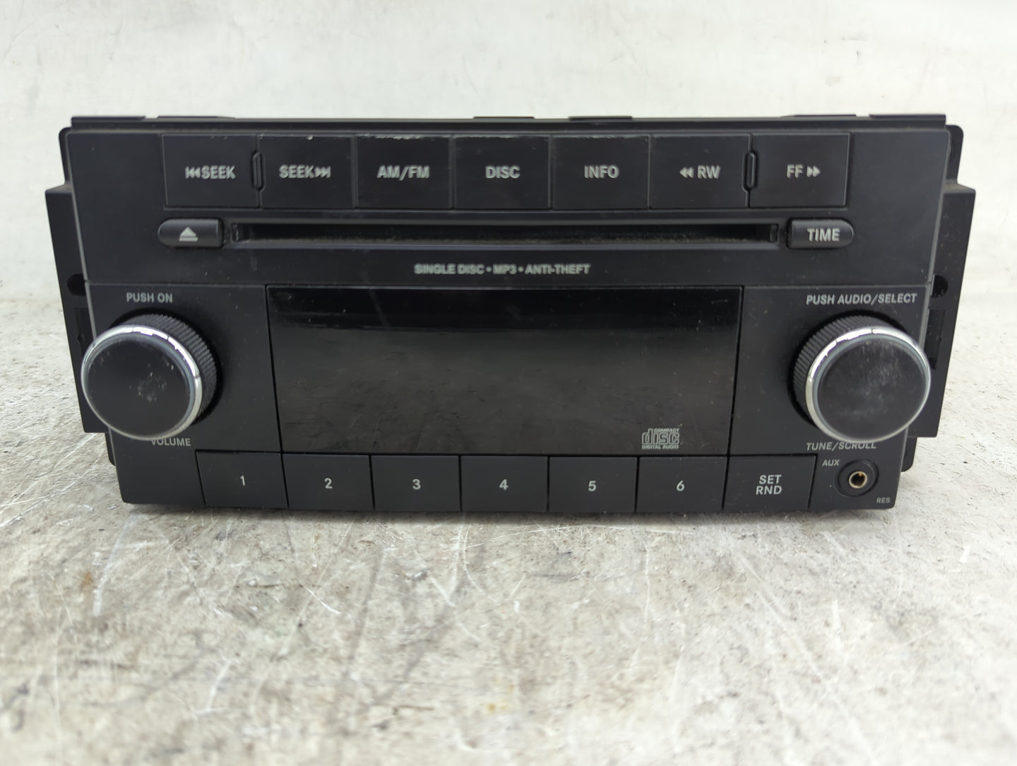 2011-2012 Jeep Compass Radio AM FM Cd Player Receiver Replacement P/N:SPNP05091195AA P05091195AA Fits Fits 2011 2012 OEM Use