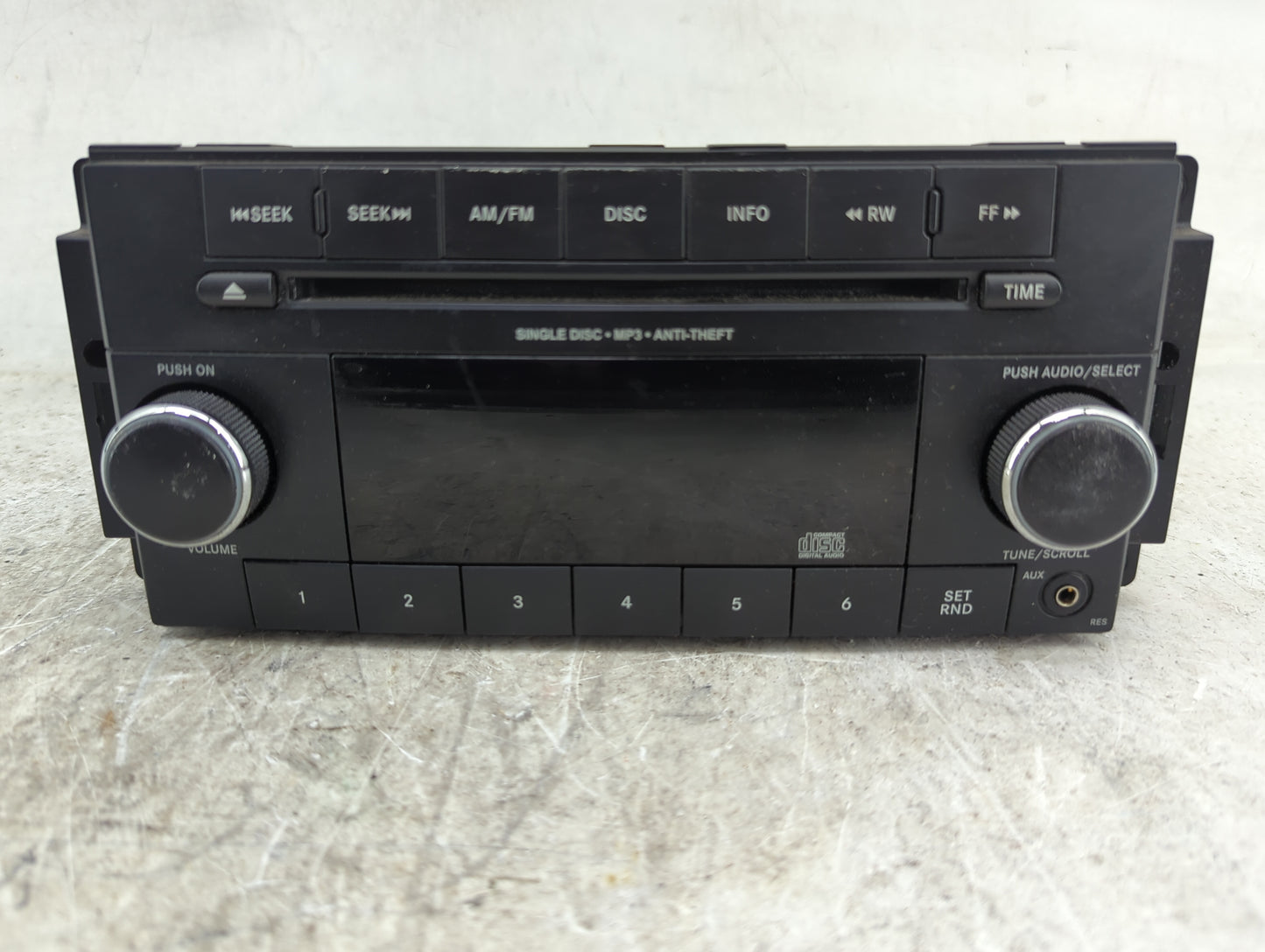 2011-2012 Jeep Compass Radio AM FM Cd Player Receiver Replacement P/N:SPNP05091195AA P05091195AA Fits Fits 2011 2012 OEM Use