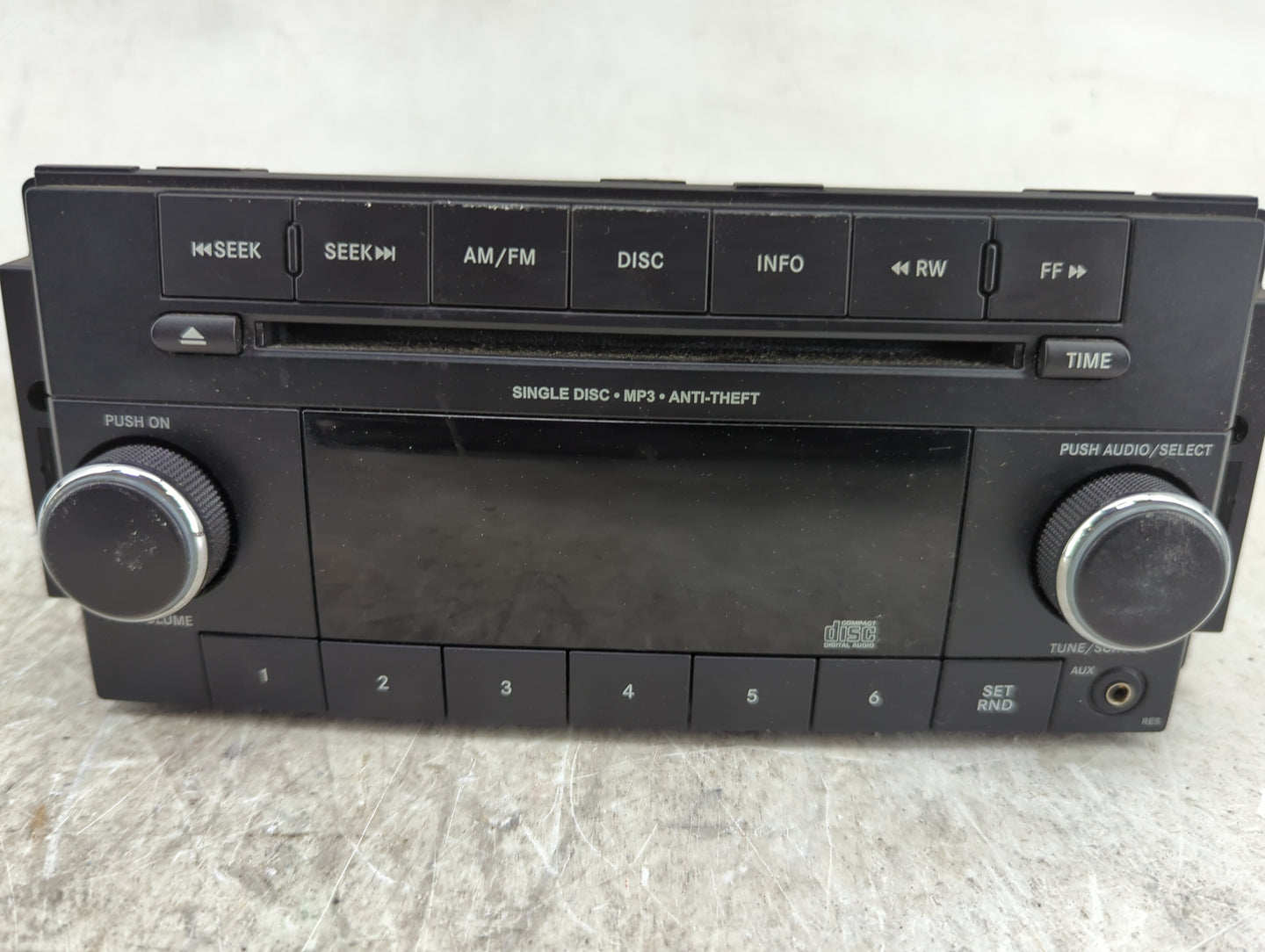 2011-2012 Jeep Compass Radio AM FM Cd Player Receiver Replacement P/N:SPNP05091195AA P05091195AA Fits Fits 2011 2012 OEM Use