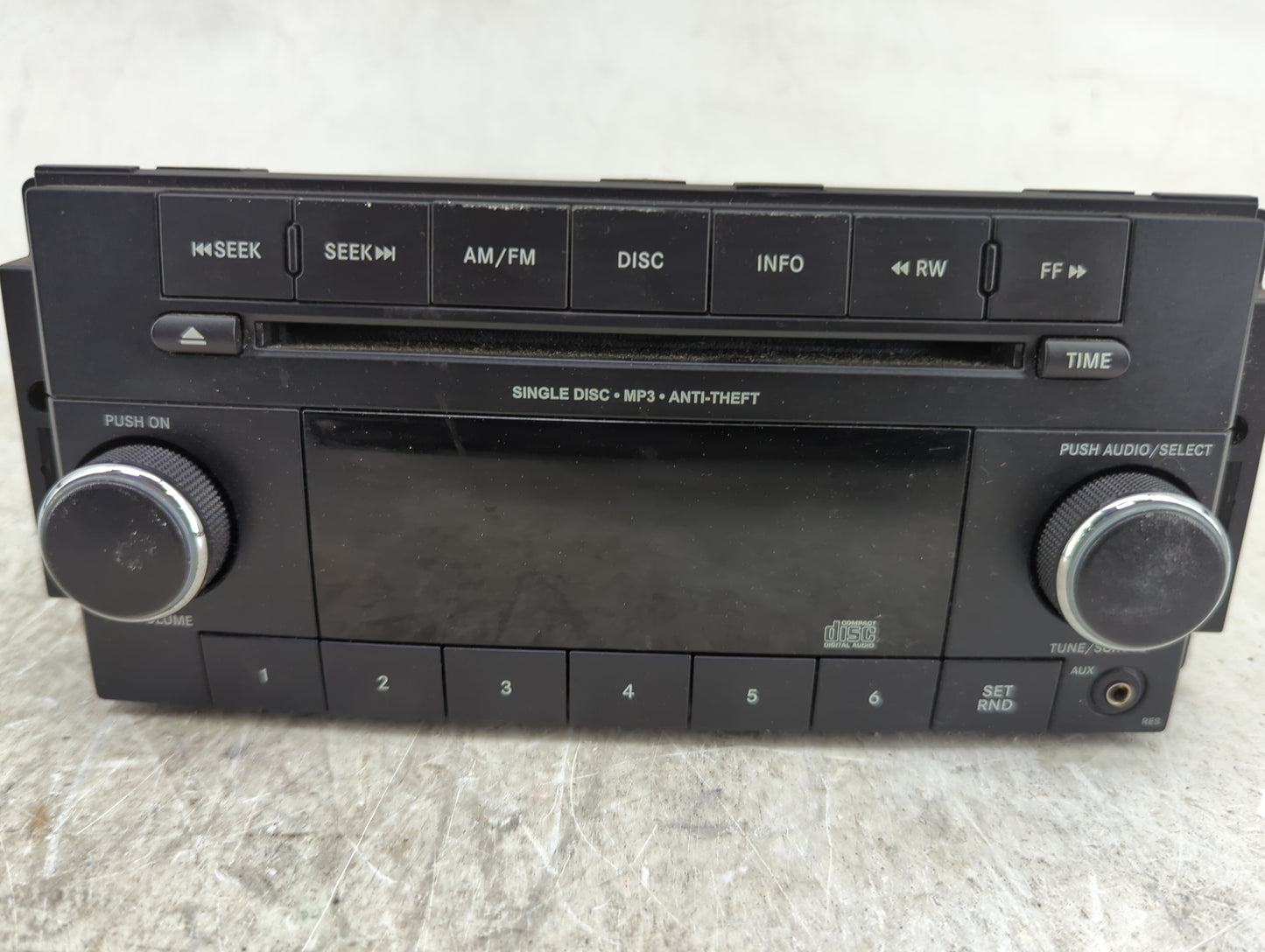 2011-2012 Jeep Compass Radio AM FM Cd Player Receiver Replacement P/N:SPNP05091195AA P05091195AA Fits Fits 2011 2012 OEM Use