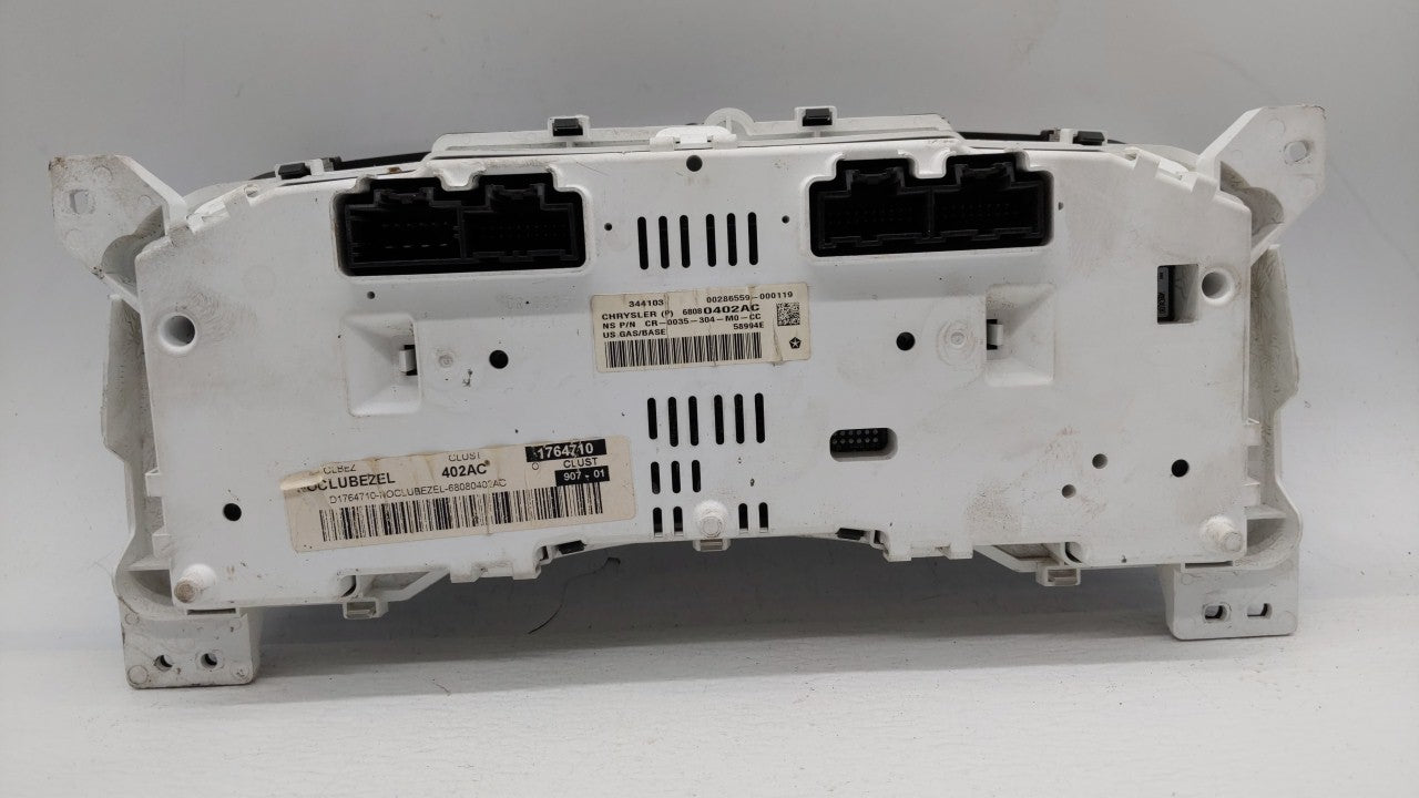 2011-2012 Jeep Compass Instrument Cluster Speedometer Gauges P/N:68080402AE 98080402AD, P68080402AE Fits Fits 2011 2012 OEM 