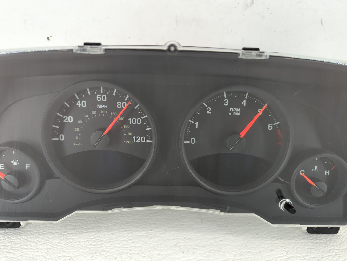 2011-2013 Jeep Compass Instrument Cluster Speedometer Gauges P/N:68080402AE 68080402AF, 68080402AD Fits Fits 2011 2012 2013 