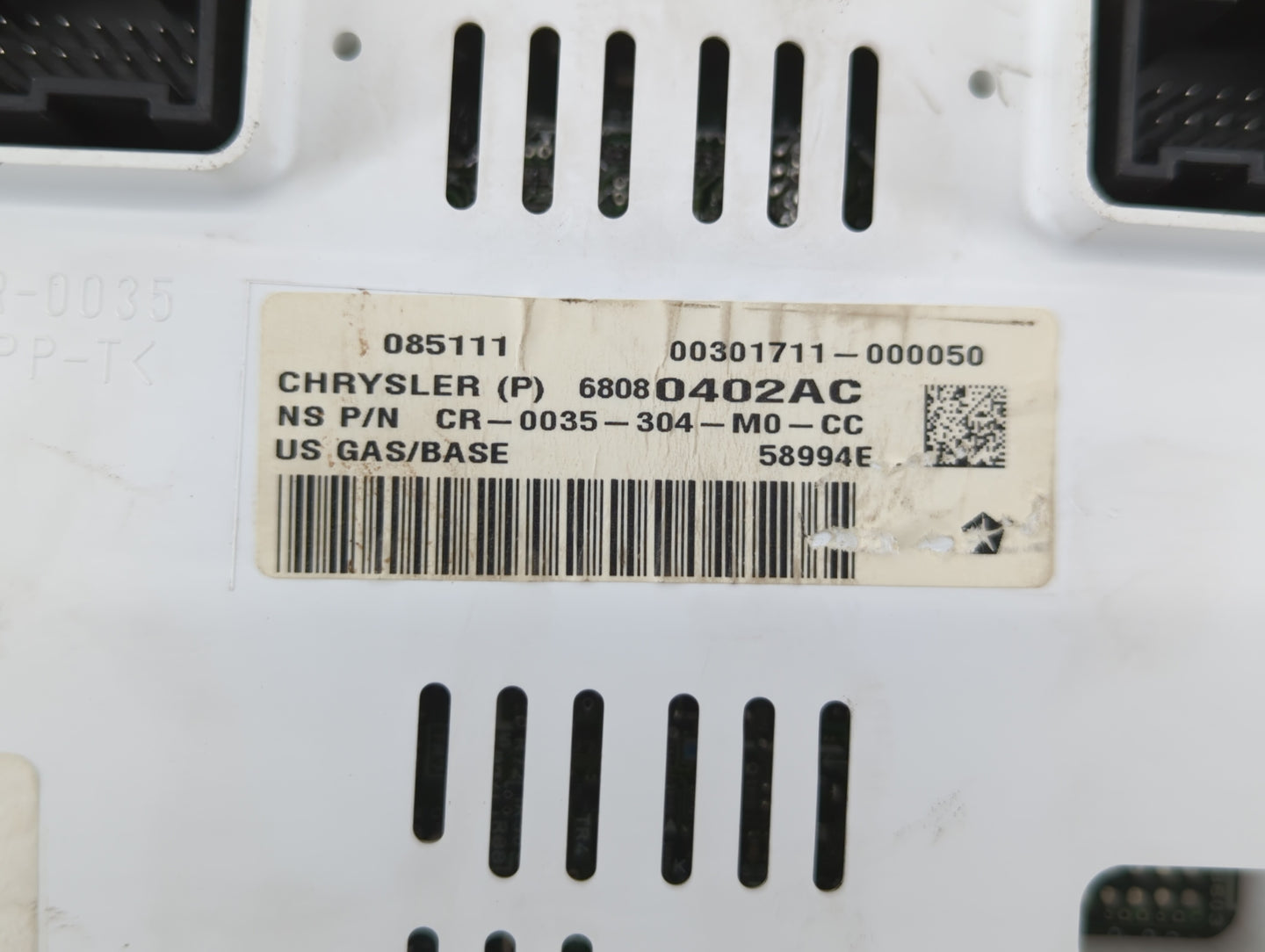 2011-2013 Jeep Compass Instrument Cluster Speedometer Gauges P/N:68080402AE 68080402AF, 68080402AD Fits Fits 2011 2012 2013 